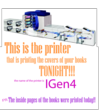 A website post told students that the iGen4 digital press would print the book's front cover.